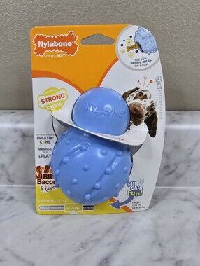 Nylabone Bacon Treatin' Cone Treat Dispensing Durable Chew Toy, Size Large